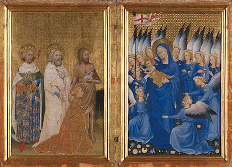  The Wilton Diptych - 섬세한 금박과 신비로운 상징주의의 조화